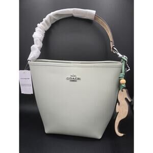 COACH City Bucket Bag/Crossbody Purse w/Seahorse Charm-Pistachio Green CBH75 NWT